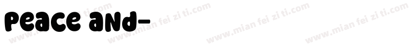 Peace and字体转换